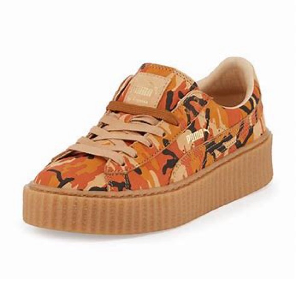 Camouflage Rihanna Creeper Sneakers 